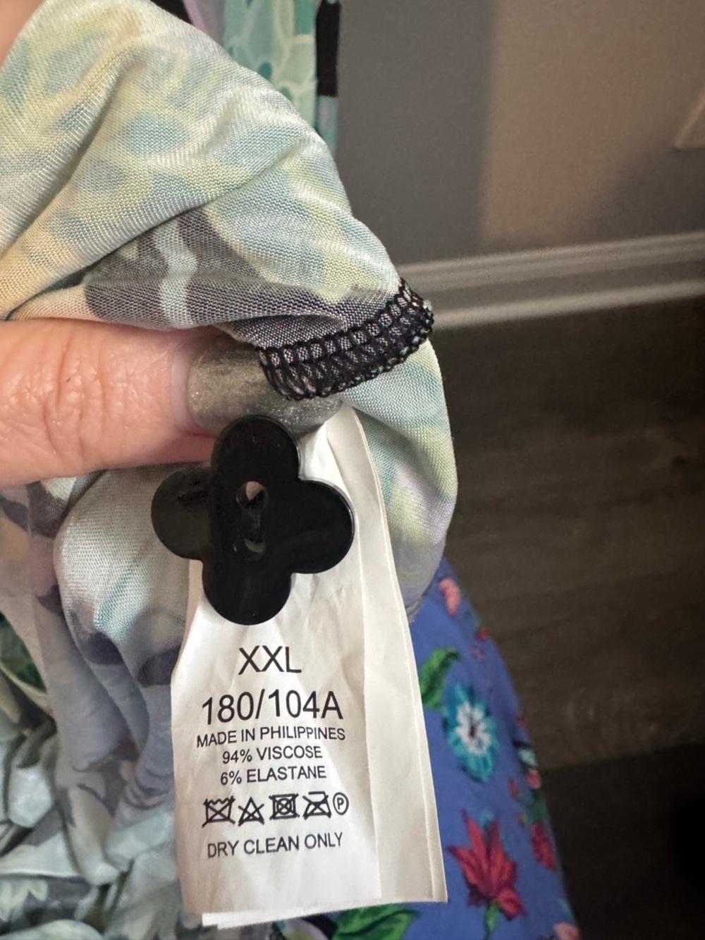 EUC kate spade Black Floral Maxi Dress Sz XXL - Picture 6 of 6